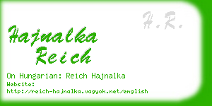 hajnalka reich business card